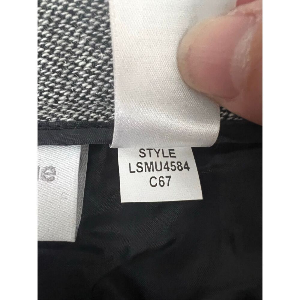 Liz Claiborne Women Grey Tweed Wool Blend Pant Suit Set Size 8 Lined Office - Picture 13 of 14